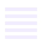 Horizontal Stripes - White and Pastel Violet Greeting Card 4.5  x 6 