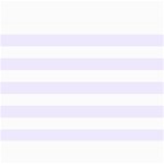 Horizontal Stripes - White and Pastel Violet 5  x 7  Photo Cards