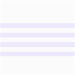 Horizontal Stripes - White and Pastel Violet 4  x 8  Photo Cards