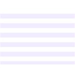 Horizontal Stripes - White and Pastel Violet Birthday Cake 3D Greeting Card (7x5)