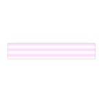 Horizontal Stripes - White and Pale Thistle Violet Flano Scarf (Mini)