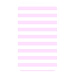 Horizontal Stripes - White and Pale Thistle Violet Memory Card Reader (Rectangular)