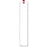 Horizontal Stripes - White and Pale Thistle Violet Large Book Mark