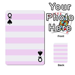 Queen Horizontal Stripes Front - SpadeQ