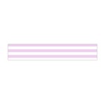 Horizontal Stripes - White and Thistle Violet Flano Scarf (Mini)