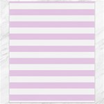 Horizontal Stripes - White and Thistle Violet Canvas 20  x 24 