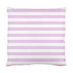 Horizontal Stripes - White and Thistle Violet Standard Cushion Case (Two Sides)