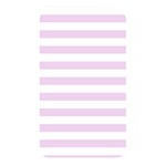 Horizontal Stripes - White and Thistle Violet Memory Card Reader (Rectangular)