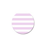 Horizontal Stripes - White and Thistle Violet Golf Ball Marker (4 pack)