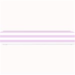 Horizontal Stripes - White and Thistle Violet Small Bar Mat