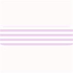 Horizontal Stripes - White and Thistle Violet Medium Bar Mat