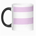Horizontal Stripes - White and Thistle Violet Morph Mug