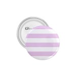 Horizontal Stripes - White and Thistle Violet 1.75  Button