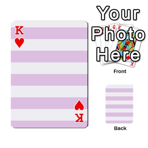 King Horizontal Stripes Front - HeartK
