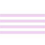 Horizontal Stripes - White and Thistle Violet YOU ARE INVITED 3D Greeting Card (8x4)