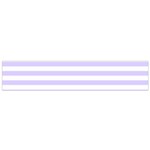 Horizontal Stripes - White and Pale Lavender Violet Flano Scarf (Small)