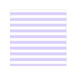 Horizontal Stripes - White and Pale Lavender Violet Small Satin Scarf  (Square)