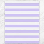 Horizontal Stripes - White and Pale Lavender Violet Canvas 16  x 20 