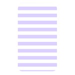 Horizontal Stripes - White and Pale Lavender Violet Memory Card Reader (Rectangular)