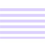 Horizontal Stripes - White and Pale Lavender Violet Birthday Cake 3D Greeting Card (7x5)