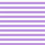 Horizontal Stripes - White and Bright Lavender Violet ScrapBook Page 8  x 8 
