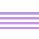 Horizontal Stripes - White and Bright Lavender Violet YOU ARE INVITED 3D Greeting Card (8x4)