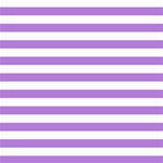 Horizontal Stripes - White and Lavender Violet ScrapBook Page 8  x 8 