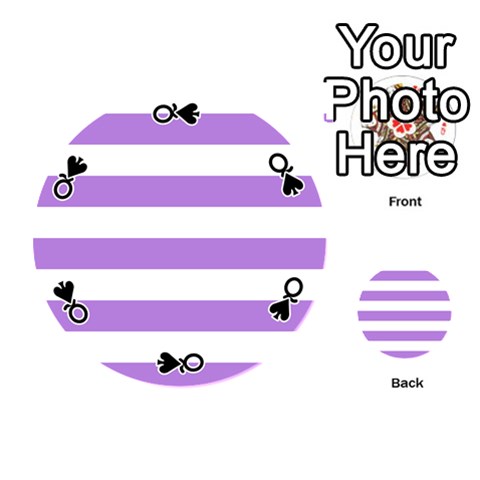 Queen Horizontal Stripes Front - SpadeQ