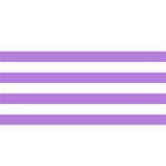Horizontal Stripes - White and Lavender Violet YOU ARE INVITED 3D Greeting Card (8x4)