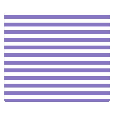 Horizontal Stripes 50 x40  Blanket Front