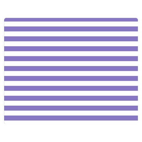 Horizontal Stripes 60 x50  Blanket Front