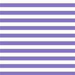 Horizontal Stripes - White and Ube Violet ScrapBook Page 8  x 8 