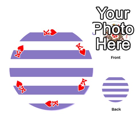 King Horizontal Stripes Front - HeartK