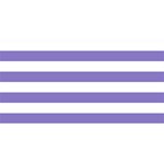 Horizontal Stripes - White and Ube Violet YOU ARE INVITED 3D Greeting Card (8x4)