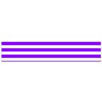 Horizontal Stripes - White and Violet Flano Scarf (Small)