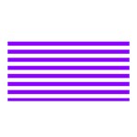 Horizontal Stripes - White and Violet Satin Wrap