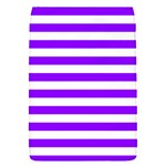 Horizontal Stripes - White and Violet Removable Flap Cover (S)