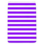 Horizontal Stripes - White and Violet Removable Flap Cover (L)