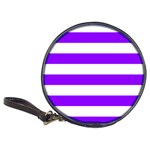 Horizontal Stripes - White and Violet Classic 20-CD Wallet