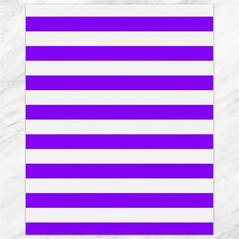 Horizontal Stripes 10.95 x13.48  Canvas - 1