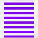 Horizontal Stripes - White and Violet Canvas 11  x 14 