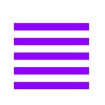 Horizontal Stripes - White and Violet Greeting Card 5  x 7 