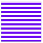 Horizontal Stripes - White and Indigo Violet Large Satin Scarf (Square)