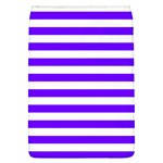 Horizontal Stripes - White and Indigo Violet Removable Flap Cover (L)