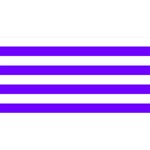 Horizontal Stripes - White and Indigo Violet YOU ARE INVITED 3D Greeting Card (8x4)