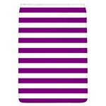 Horizontal Stripes - White and Purple Violet Removable Flap Cover (L)