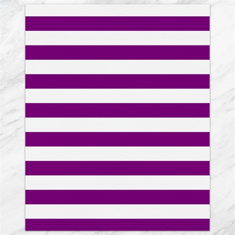 Horizontal Stripes 10.95 x13.48  Canvas - 1