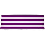 Horizontal Stripes - White and Purple Violet Body Pillow Case Dakimakura (Two Sides)