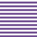 Horizontal Stripes - White and Dark Lavender Violet ScrapBook Page 8  x 8 