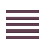 Horizontal Stripes - White and Eggplant Violet Greeting Card 5  x 7 